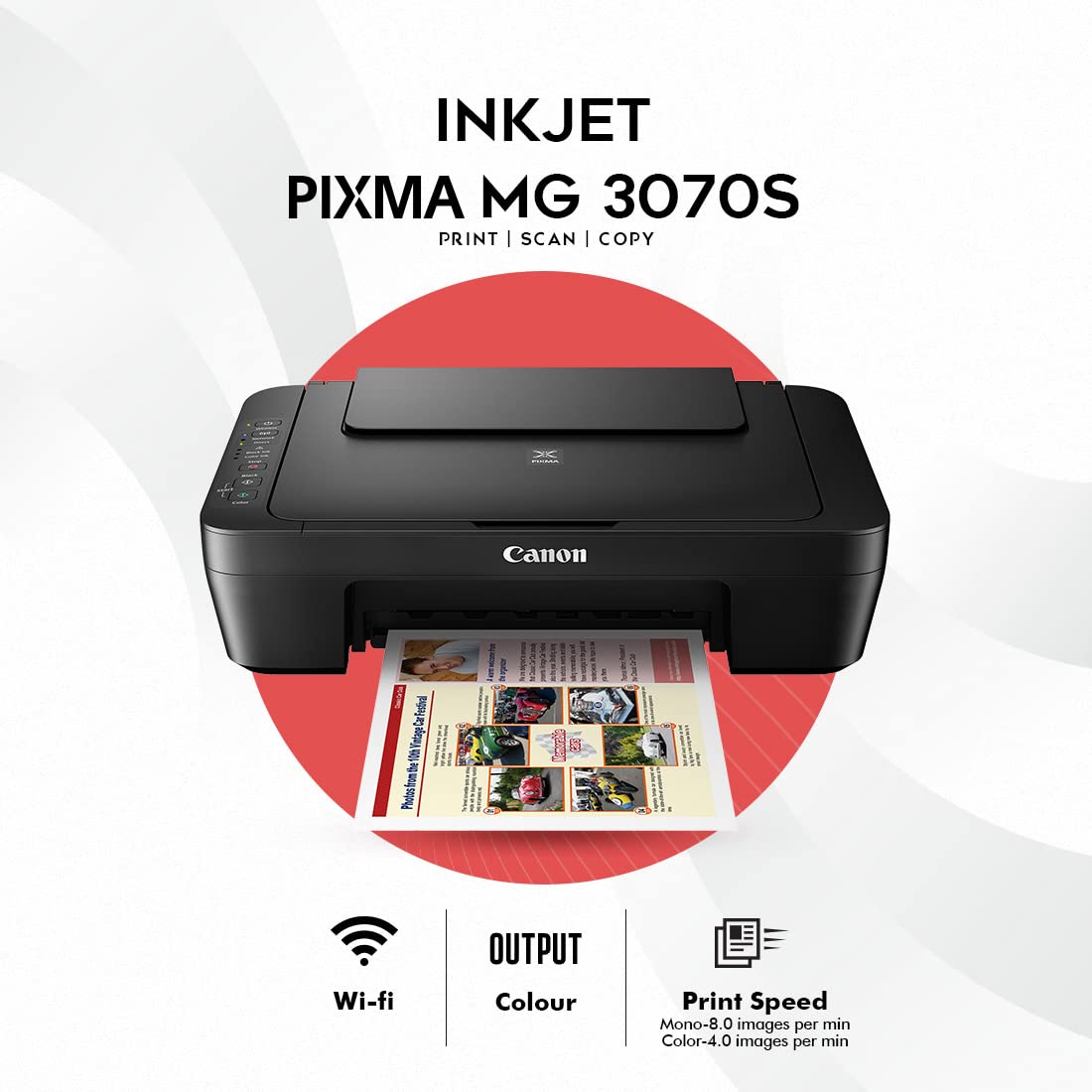 Pixma Mg3070s Canon Pixma Photo Printer Canon Pixma MG3070s