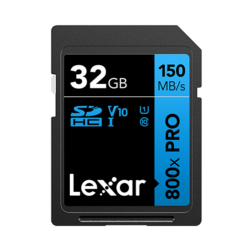 Lexar High Performance 800x Pro 32GB SDXC UHS-I U3 SD Card For Camera