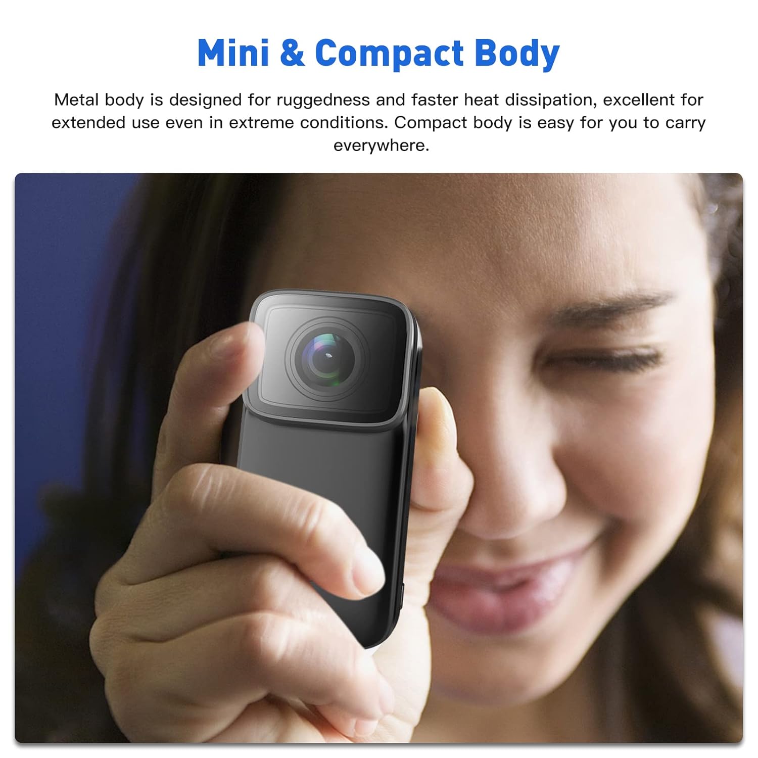 SJCAM C200 Magnetic Body & Hands Free 6 Axis Gyro Stabilizer Mini Vlogging Cam 16MP