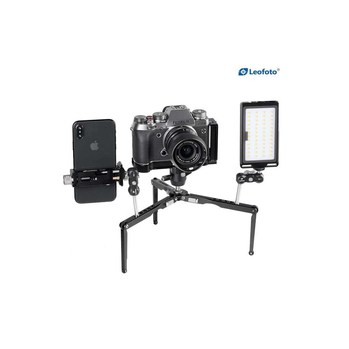 Leofoto MT-03 + MBH-19 Spider Folding Table Mini Tripod & Ballhead