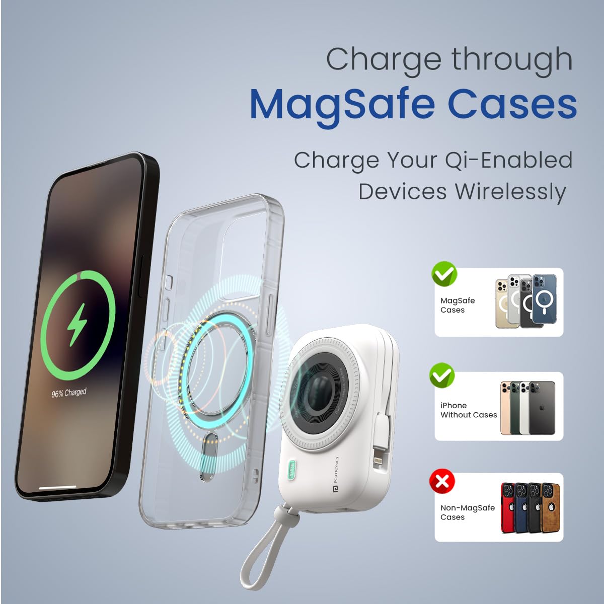 Portronics Wireless Charging Pin Portronics Power Shutter 10000mAh