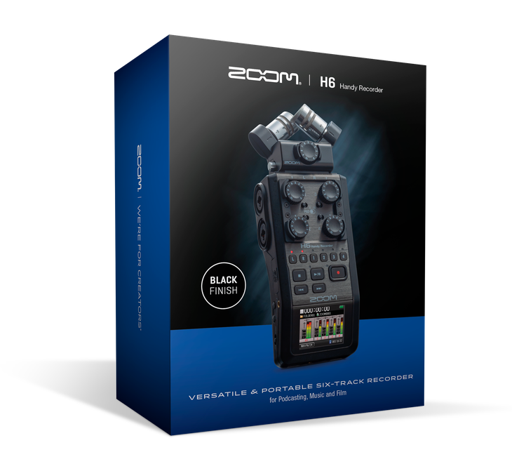 Zoom H6 BLACK versatile portable Handy Recorder 6 Input / 6 Track 