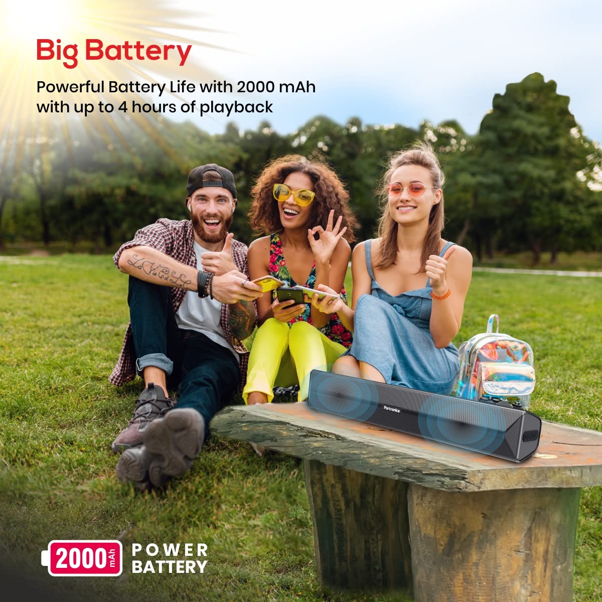 Portronics pure hot sale sound battery