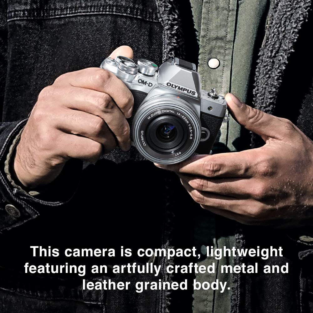 Olympus OMD E-M10 Mark IIIS With Silver Zuiko 14-42mm Lens Silver
