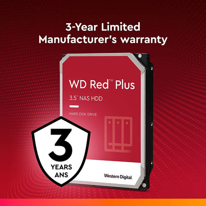 Western Digital 3TB Red Plus Internal Hard Drive 3.5