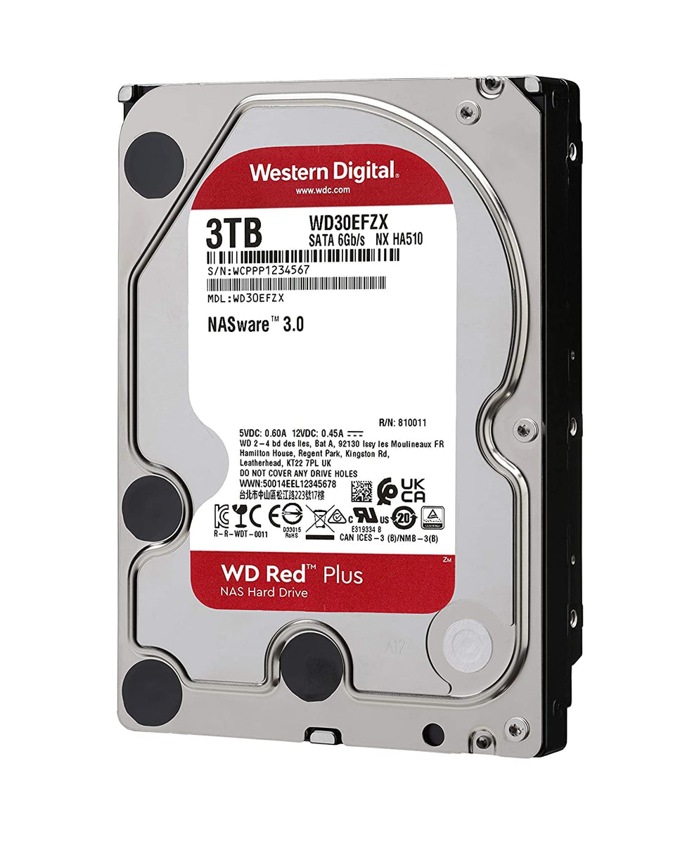 Western Digital 3TB Red Plus Internal Hard Drive 3.5