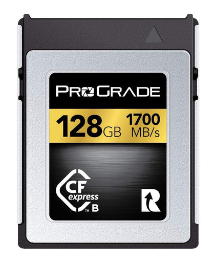 ProGrade Digital 128GB CFexpress 2.0 Type B Memory Card, Gold Micro SDXC