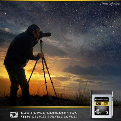 ProGrade Digital 128GB CFexpress 2.0 Type B Memory Card, Gold Micro SDXC Pack of 2