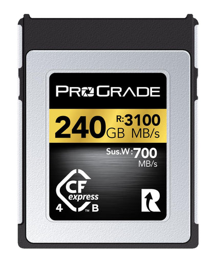 ProGrade Digital 240GB CFexpress 4.0 Type B Memory Card (Gold)-PGCFX240GBTNA