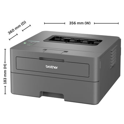Brother HL-L2440DW Auto Duplex Laser Printer, 30 PPM Print Speed, LCD Display, 64 MB Memory, (WiFi WiFi Direct LAN USB), 250 Sheet Paper Tray, 3000 Pages Inbox Toner