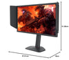 BenQ ZOWIE XL2546X Fast TN 240Hz 0.5ms Gaming Monitor for Esports Motion Clarity with DyAC 2 S Switch Precise Height Adjustment 24.5