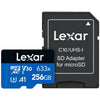 Lexar High-Performance microSDXC 633x 256GB UHS-I Card w/SD Adapter - LSDMI256BBNL633A