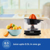 PHILIPS Citrus Press Juicer HR2788/00, Black & Transparent, Medium