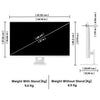 LG 27U731SB Smartchoice 68 cm (27 Inch) UHD (3840 x 2160) IPS Smart Monitor, webOS26, Wi-Fi, Bluetooth, Miracast, AirPlay, Speakers 5WX2, HDMI, USB-C (PD 65W), Slim Stand, 3-Side Virtually Borderless