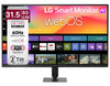 LG 32U701SB 80 cm (31.5 Inch) UHD (3840 x 2160) Smart Monitor with webOS26, Wi-Fi, Bluetooth, Miracast, AirPlay, Speakers 5WX2, HDMI, USB-A, Slim Stand, 3-Side Virtually Borderless (Black)