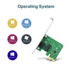 TP-LINK TG-3468 Gigabit PCI Express Network Adapter - Green, 32-bit 10/100/1000 Mbps RJ45 Port, IEEE 802.3X Flow Control, Win 11/10/8.1/8/7/Vista/XP, PCIe Ethernet Card