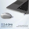 Portronics Toad 34 Wireless Mouse with 2.4 GHz Wireless, Adjustable Sensitivity, USB Receiver, Ergonomic Design, for Laptops, Desktops PC, Mac (Grey)