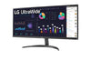 LG 34WQ500-B - 34 inch 21:9 UltraWide Full HD (2560 x 1080) Monitor with IPS Display, sRGB 99 Percent (Typ.), 1ms MBR, DisplayHDR 400, HDMI & DP, AMD FreeSync, Black