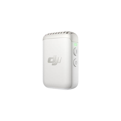 DJI Mic 2 Transmittier 14 Hour Internal Recording , 6 Hr Battery Noise Cancellation For Youtube, Vlog Pearl White