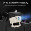 Portronics Beem 480 Smart LED Projector with 1080p Full HD Resolution, 5100 Lumens, Built in OTT Apps, HDMI (White)