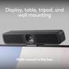 Logitech MeetUp 2 All-in-One USB Conference Room Camera, Compact Video Bar with Built-in AI Features, Works with Microsoft Teams, Zoom Rooms, Google Meeting
