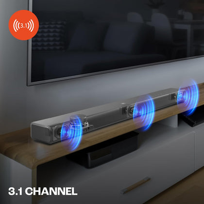 JBL Cinema SB510, Dolby Audio Soundbar with Built-in Subwoofer, 3.1 Channel, Center Channel for Superior Voice Clarity, HDMI eARC, Bluetooth & Optical Connectivity (200W)