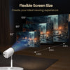 Portronics Beem 520 Smart LED Projector with Built-in Stand, Supports 1080p, 2200 Lumens, Ceiling Mountable, Bluetooth & Wi-Fi, Auto Keystone, 720p HD Native, 3W Speaker, Adjustable Height & Angle