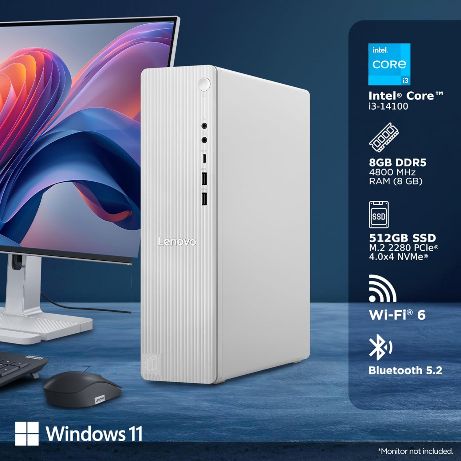 Y664 LENOVOデスクトップSSD高速23インチWindows11オフィス Lenovo Newest IdeaPad 15.6