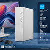 Lenovo IdeaCentre Tower 14th Gen Core i3-14100 (8GB RAM/512GB SSD/Windows 11/WiFi 6/Bluetooth 5.2/USB Calliope Keyboard & Mouse, Black/Grey), 90XS005PIN