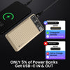 Portronics Luxcell 10K PowerBank 10000MaH with 22.5W Max Output USB-A Output, Type C PD Output