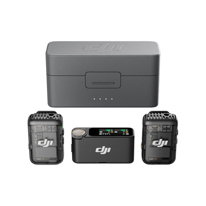 DJI Mic 2 ( 2TX + 1RX + Charging Case) All In One Wireless Microphone Intelligent Noise Cancelling