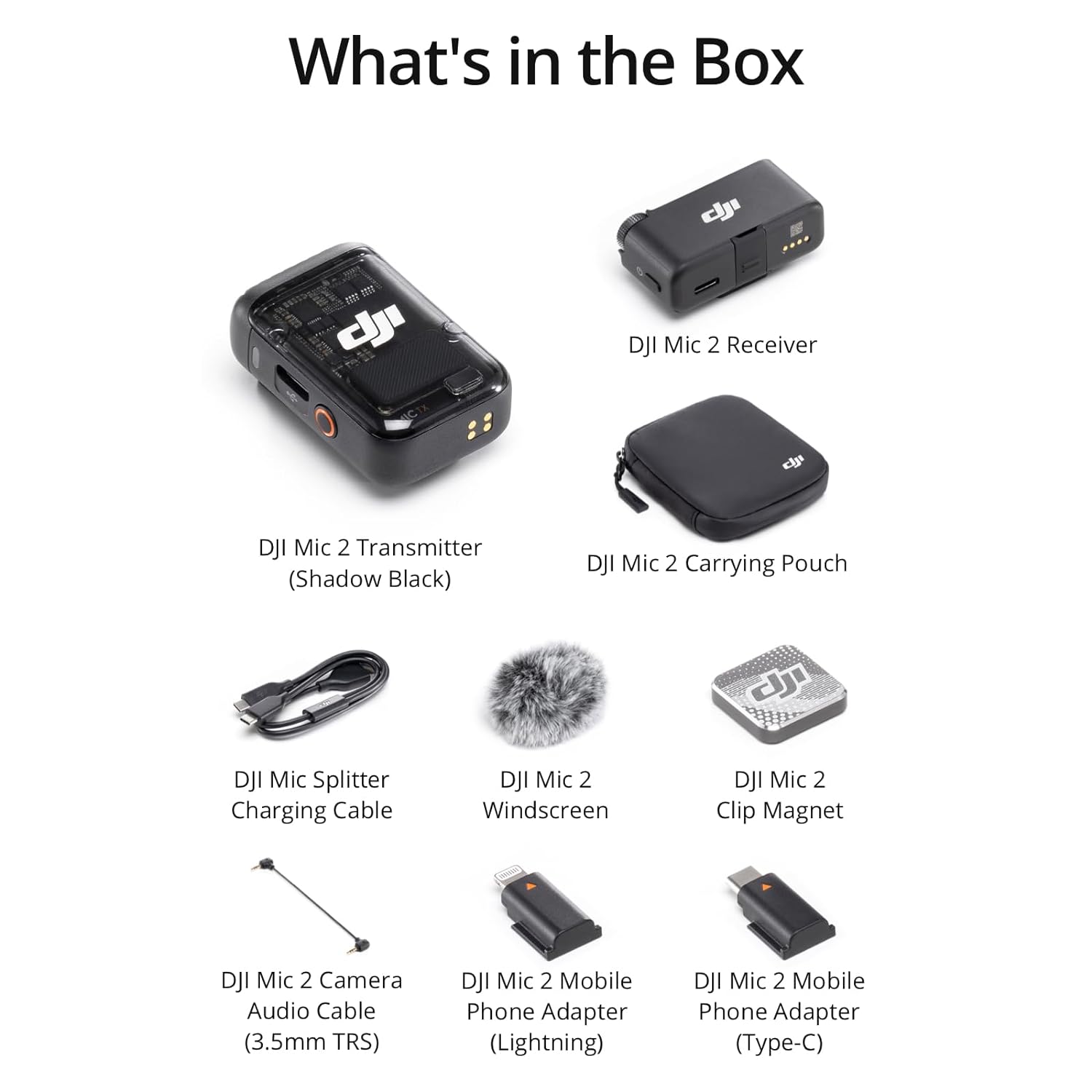 DJI Mic TX RX Wireless Microphone With Intellignet Noice Cancellation