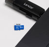 Lexar Blue Plus 64GB MicroSD Memory Card UHS-I with SD adapter, up to 100MB/s read C10 / A1 / U1 / V10 microSDHC