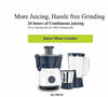 PHILIPS HL7567/03 Juicer Mixer Grinder, 500W, 2 Jars (Stainless Steel & Blender), Deep Azure – Centrifugal Juicing, Rust-Resistant Blades, 2-Year Warranty