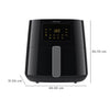 PHILIPS HD9270/70 2000 Watt Digital Air Fryer with Rapid Air Technology (Black)6.2 liter