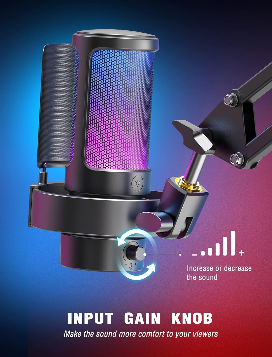 Condenser Microphone Ps4 Popping Sound FIFINE AmpliGame