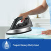 PHILIPS Stainless_Steel Heavyweight Dry Iron Gc181/8-1000 Watts Power, Black Non-Stick Soleplate, Ergonomic Grip