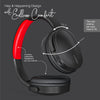 FINGERS Rock-n-Roll H6 On-Ear Bluetooth Headphones with Mic (12 Hours Playtime, 40mm Neodymium Drivers, Leatherette Headband, Bluetooth® v5.4 | FM Radio | MicroSD | AUX)- Soft Black + Rich Red
