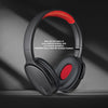 FINGERS Rock-n-Roll H6 On-Ear Bluetooth Headphones with Mic (12 Hours Playtime, 40mm Neodymium Drivers, Leatherette Headband, Bluetooth® v5.4 | FM Radio | MicroSD | AUX)- Soft Black + Rich Red