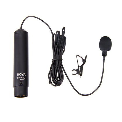 Boya BY-M4C Phantom Power Clip on Cardioid Lavalier Microphone