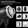 Godox MS200V-A Studio Flash Kit | GN53 0.1-1.8S Recycle Time | 2.4G X System | Bowens Mount Modeling Lamp for Wedding,Portrait,Fashion,Product,Studio Photography | 2 Light Kit