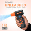 Portronics Tornado Plus Handheld High-Speed Air Duster With Upto 1,30,000 RPM, Type-C Rechargeable, BLDC Motor, 3 Speed Control, LED Indicator, Multiple Nozzle Attachments, for Car Cleaning, PC & Home