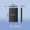 Lexar SL500 External SSD 2TB, USB3.2 Gen2x2 Portable SSD, PSSD up to 2000MB/s Read, 1800MB/s Write, External Solid State Drive Compatible with iPhone15 Series/Mac/PS5/XBOX/Laptop/PC(LSL500X002T-RNBNG) 