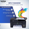 Brother MFC-T4500DW All-in-One Colour Inktank Refill System Printer with Wi-Fi and Auto Duplex Printing,Black