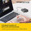 ProGrade Digital CFast 2.0 & SDHC/SDXC UHS-II USB 3.1 Gen 2 Dual-Slot Card Reader, Black, (PGRWCFASDANA)