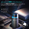 Portronics AeroDrive, Type-C Powered Car Air Purifier with H13 HEPA Filter, 3-Stage Filtration(Pre-filter, HEPA13 & Activated Carbon Filter) 360° Air Intake,Removes PM 2.5 & PM 10,RGB Ambient Lighting