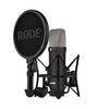 Rode Nt1 Signature Series Large-Diaphragm Condenser Microphone with Shock Mount, Pop Filter and XLR Cable for Music Production, Vocal Recording, Streaming and Podcasting-Black