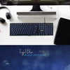 FINGERS Gleaming BlueLit Wired Backlit Keyboard (Spill Resistant | 3 Levels of Brightness | Works Well with Windows? | Mac | Linux)