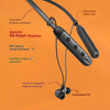 FINGERS Sonique-BT2 Wireless Neckband Earphones (44 hours Playtime, Dual Neckband Pairing Technology, Built-in Mic with SNC (Surround Noise Cancellation) Technology, IPX4, Magnetic Earbuds), Rich Grey