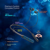 FINGERS Marina-BT7 Wireless Neckband Earphones (44 Hours Playtime, Dual Neckband Pairing Technology, Built-in Mic with SNC (Surround Noise Cancellation) Technology, IPX4, Magnetic Earbuds)